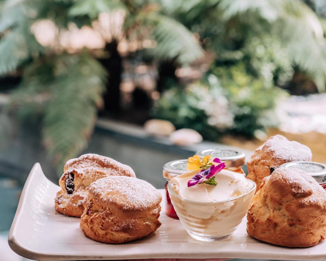 Sanderson Londra Esterno foto Scones with jam and clotted cream