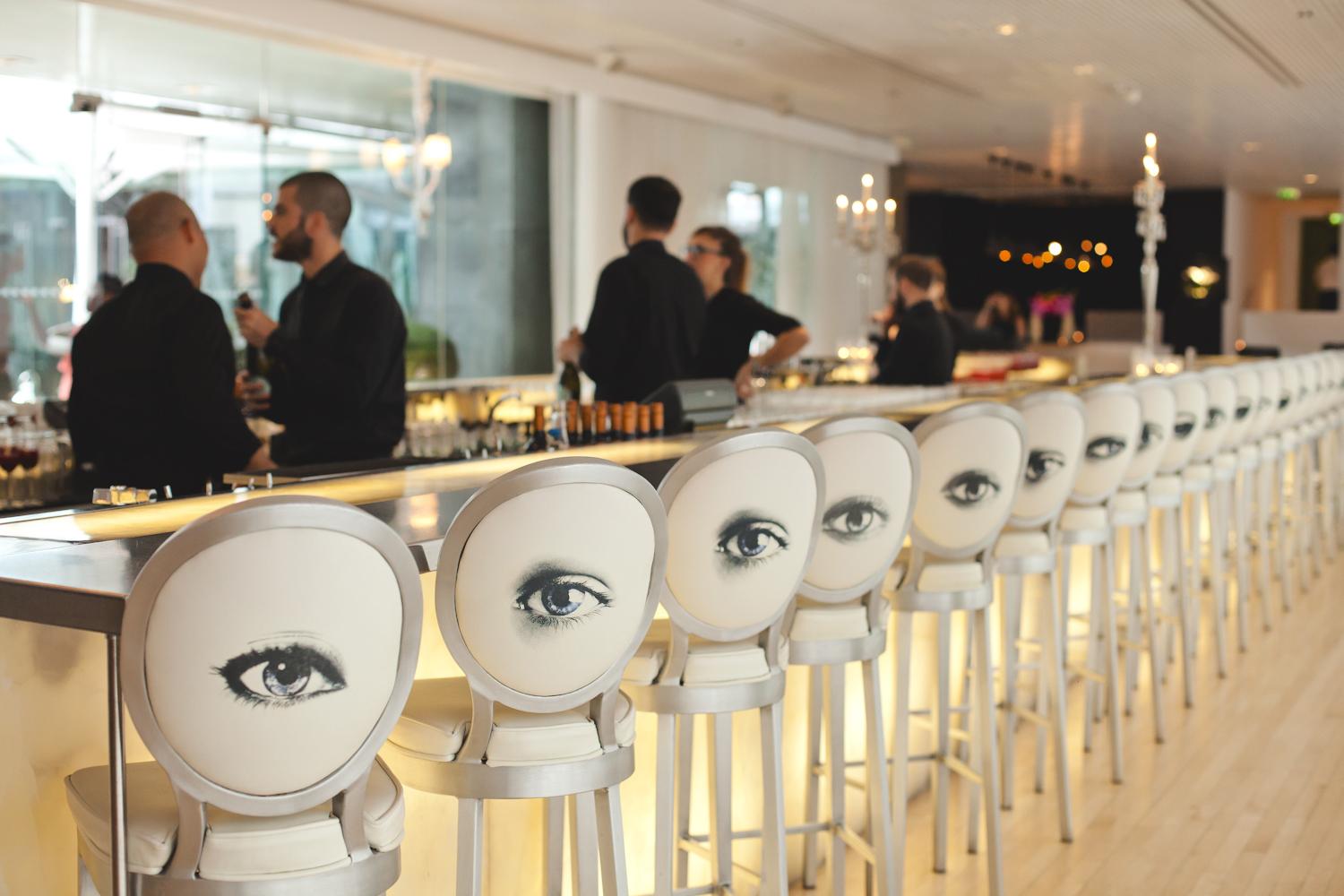 Sanderson Londra Esterno foto The bar at the London Edition