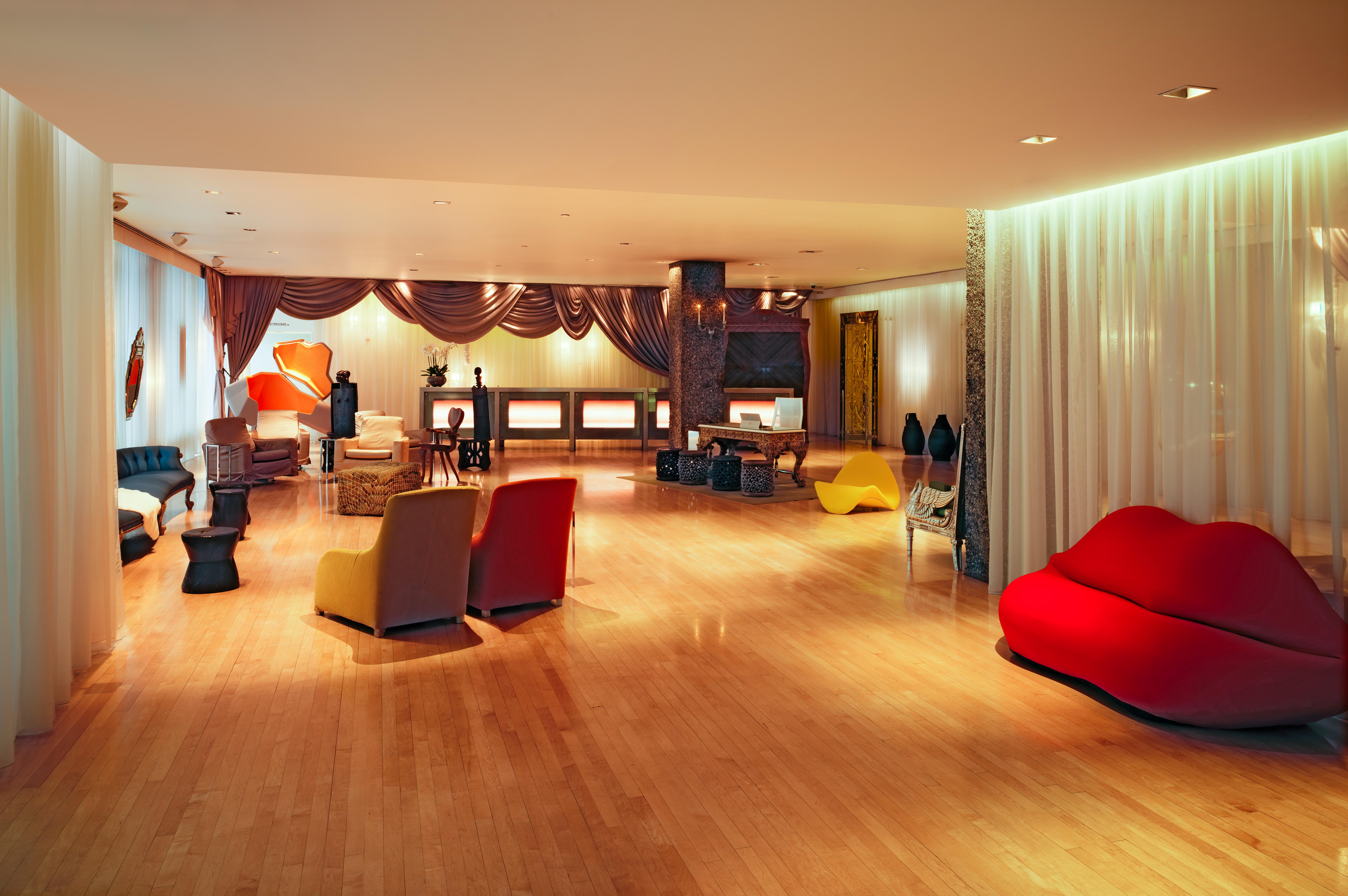 Sanderson Londra Esterno foto The interior of the lounge